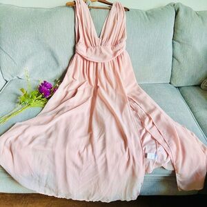 Lulu's Blush Pink Maxi Dress size xl